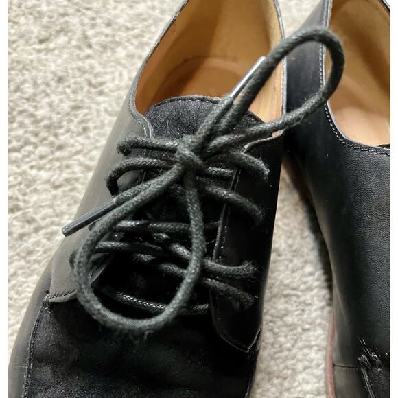 Madewell Alex Black Leather & Suede Lace-Up Oxfords Sz 7.5 - Picture 8 of 8